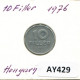 10 FILLER 1976 HUNGRÍA HUNGARY Moneda #AY429.E.A - Hongarije