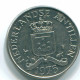 25 CENTS 1975 ANTILLES NÉERLANDAISES Nickel Colonial Pièce #S11633.F.A - Antille Olandesi