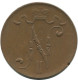 5 PENNIA 1916 FINLANDIA FINLAND Moneda RUSIA RUSSIA EMPIRE #AB147.5.E.A - Finlandia