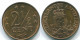 2 1/2 CENT 1976 ANTILLES NÉERLANDAISES Bronze Colonial Pièce #S10531.F.A - Netherlands Antilles
