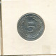 5 MILLIMES 1960 TUNESIEN TUNISIA Münze #AS195.D.A - Tunesien