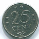 25 CENTS 1970 ANTILLAS NEERLANDESAS Nickel Colonial Moneda #S11448.E.A - Netherlands Antilles