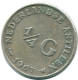 1/4 GULDEN 1967 NETHERLANDS ANTILLES SILVER Colonial Coin #NL11593.4.U.A - Nederlandse Antillen