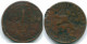 1 CENT 1952 NETHERLANDS ANTILLES Bronze Fish Colonial Coin #S11001.U.A - Nederlandse Antillen