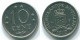 10 CENTS 1970 NIEDERLÄNDISCHE ANTILLEN Nickel Koloniale Münze #S13368.D.A - Antille Olandesi