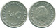 1/4 GULDEN 1960 NIEDERLÄNDISCHE ANTILLEN SILBER Koloniale Münze #NL11028.4.D.A - Netherlands Antilles