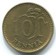 10 PENNIA 1969 FINLAND Coin #WW1117.U.A - Finlande