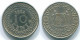 10 CENTS 1962 SURINAME NEERLANDÉS NETHERLANDS Nickel Colonial Moneda #S13219.E.A - Suriname 1975 - ...
