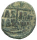 JESUS CHRIST ANONYMOUS CROSS Ancient BYZANTINE Coin 8.7g/30mm #AA648.21.U.A - Bizantine