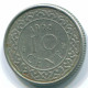 10 CENTS 1962 SURINAME NEERLANDÉS NETHERLANDS Nickel Colonial Moneda #S13172.E.A - Surinam 1975 - ...