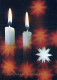 Neujahr Weihnachten KERZE Vintage Ansichtskarte Postkarte CPSM #PAZ384.A - Nouvel An