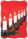 Neujahr Weihnachten KERZE Vintage Ansichtskarte Postkarte CPSM #PAY713.A - Nouvel An