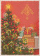 Buon Anno Natale CANDELA Vintage Cartolina CPSM #PAV194.A - Nouvel An
