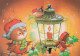 Happy New Year Christmas CANDLE Vintage Postcard CPSM #PAT590.A - Neujahr