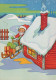 WEIHNACHTSMANN SANTA CLAUS WEIHNACHTSFERIEN Vintage Postkarte CPSM #PAK453.A - Santa Claus