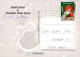 SANTA CLAUS ANIMALS CHRISTMAS Holidays Vintage Postcard CPSM #PAK514.A - Santa Claus