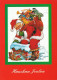 SANTA CLAUS CHRISTMAS Holidays Vintage Postcard CPSM #PAJ766.A - Santa Claus