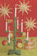 Neujahr Weihnachten KERZE Vintage Ansichtskarte Postkarte CPSMPF #PKD139.A - Neujahr