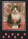 CHAT CHAT Animaux Vintage Carte Postale CPSM Unposted #PAM219.A - Cats