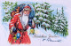 SANTA CLAUS CHRISTMAS Holidays Vintage Postcard CPSM #PAK887.A - Santa Claus