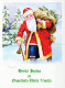 PAPÁ NOEL NAVIDAD Fiesta Vintage Tarjeta Postal CPSM #PAK825.A - Santa Claus
