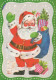 PÈRE NOËL NOËL Fêtes Voeux Vintage Carte Postale CPSM #PAK837.A - Santa Claus