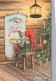 PÈRE NOËL NOËL Fêtes Voeux Vintage Carte Postale CPSM #PAK697.A - Santa Claus