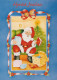 PÈRE NOËL NOËL Fêtes Voeux Vintage Carte Postale CPSM #PAK667.A - Santa Claus