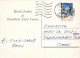 PÈRE NOËL Animaux NOËL Fêtes Voeux Vintage Carte Postale CPSM #PAK651.A - Santa Claus