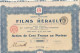 SOCIETE FRANCAISE DES FILMS HERAUL . ACTION DE 100 FRANCS AU PORTEUR N° 18.671 . 3 AVRIL 1925. 29 COUPONS SUR 30 - Film En Theater