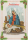 Vierge Marie Madone Bébé JÉSUS Religion Vintage Carte Postale CPSM #PBQ056.A - Jungfräuliche Marie Und Madona