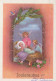 ANGELO Natale Gesù Bambino Vintage Cartolina CPSM #PBP294.A - Engelen