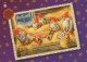PÈRE NOËL Bonne Année Noël GNOME Vintage Carte Postale CPSM #PBL731.A - Santa Claus