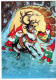 PAPÁ NOEL Feliz Año Navidad GNOMO Vintage Tarjeta Postal CPSM #PBL729.A - Santa Claus