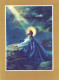 CRISTO SANTO Cristianesimo Religione LENTICULAR 3D Vintage Cartolina CPSM #PAZ002.A - Jezus