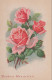 FLORES Vintage Tarjeta Postal CPSMPF #PKG010.A - Flowers
