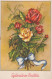 FLEURS Vintage Carte Postale CPA #PKE639.A - Flowers