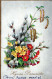 FLOWERS Vintage Postcard CPA #PKE266.A - Flowers