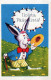 PASCUA HUEVO CONEJO Vintage Tarjeta Postal CPA #PKE197.A - Easter