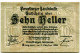 10 HELLER 1919 Stadt BREGENZ Vorarlberg Österreich Notgeld Papiergeld Banknote #PL631 - [11] Local Banknote Issues
