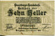 10 HELLER 1919 Stadt BREGENZ Vorarlberg Österreich Notgeld Papiergeld Banknote #PL638 - [11] Local Banknote Issues