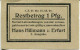 1 PFENNIG 1923 Hans Hillmann Stadt ERFUR Saxony DEUTSCHLAND Notgeld Papiergeld Banknote #PL965 - [11] Local Banknote Issues