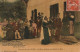 DE 23 -(40) UNE NOCE DANS LES LANDES  - LE MAITRE DE MAISON INTRODUISANT LES EPOUX   - CARTE GLACEE COLORISEE - 2 SCANS - People