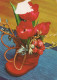 FLOWERS Vintage Postcard CPSM #PAS387.GB - Blumen
