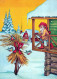 SANTA CLAUS CHRISTMAS Holidays Vintage Postcard CPSM #PAK434.GB - Santa Claus