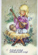 ANGEL CHRISTMAS Holidays Vintage Postcard CPSM #PAH747.GB - Angels