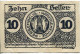 10 HELLER 1920 Stadt PERSENBEUG Niedrigeren Österreich Notgeld Papiergeld Banknote #PL886 - [11] Emisiones Locales