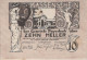 10 HELLER 1920 Stadt PAYERBACH Niedrigeren Österreich Notgeld Banknote #PE294 - [11] Emissions Locales