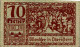 10 HELLER 1920 Stadt MONDSEE Oberösterreich Österreich Notgeld Banknote #PG042 - [11] Emisiones Locales