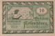 10 HELLER 1920 Stadt KOLLMITZBERG Niedrigeren Österreich Notgeld #PD722 - [11] Local Banknote Issues